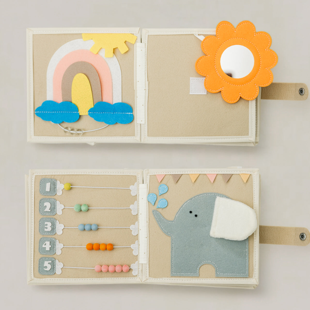 Montessori Baby Activity Book | Sensory, Travel & Learning Toy