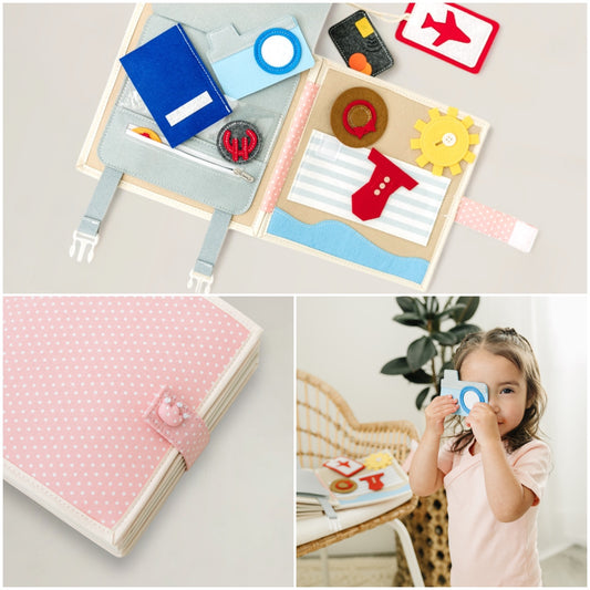 Montessori Princess Adventure Busy Book for Toddler Girls | Travel & Sensory Toy