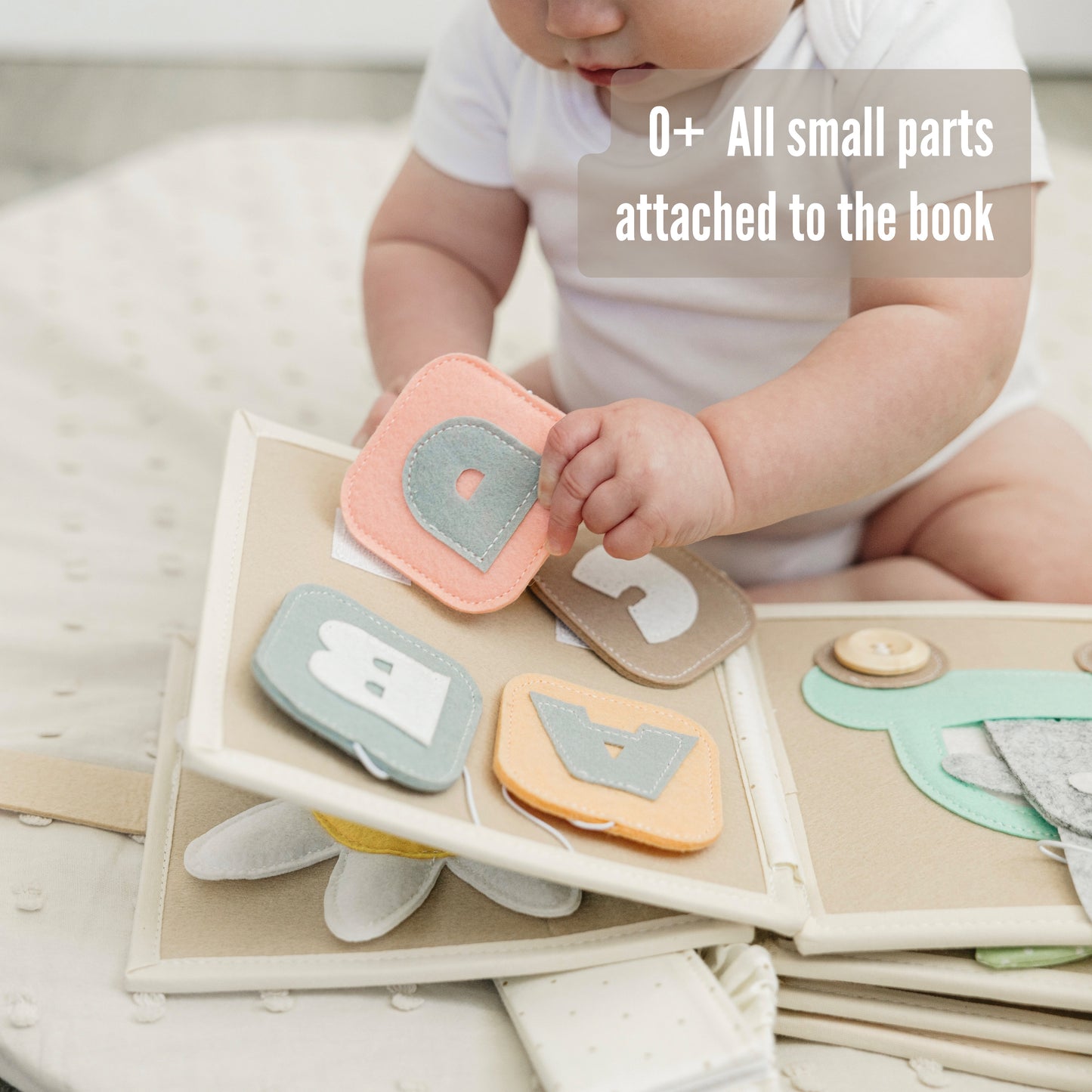 Montessori Baby Activity Book | Sensory, Travel & Learning Toy