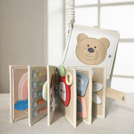 Montessori Baby Activity Book | Sensory, Travel & Learning Toy