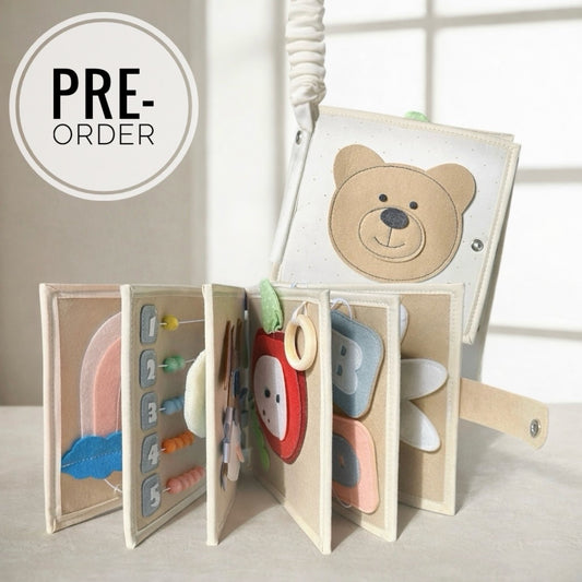 Montessori Baby Activity Book | Sensory, Travel & Learning Toy