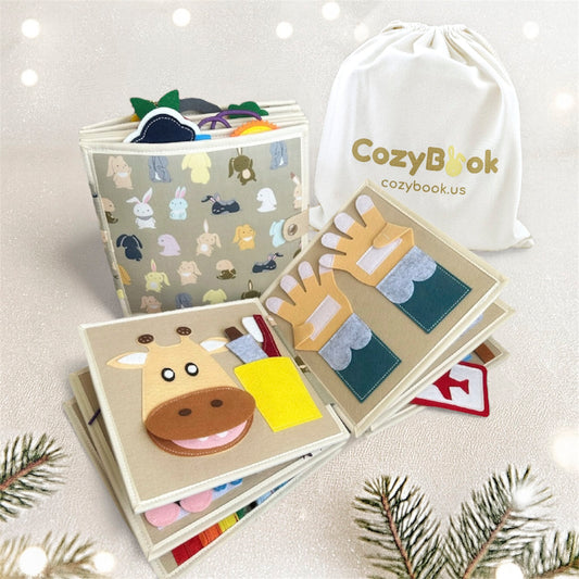 Montessori Busy Book: Toddler Quiet Book & Sensory Toy