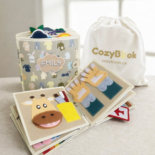 Montessori Busy Book: Toddler Quiet Book & Sensory Toy