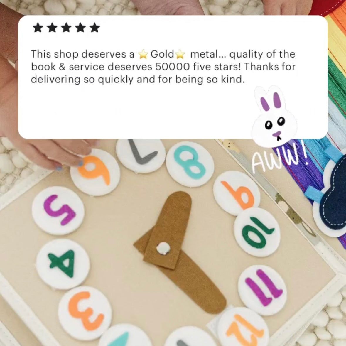 Montessori Busy Book: Toddler Quiet Book & Sensory Toy